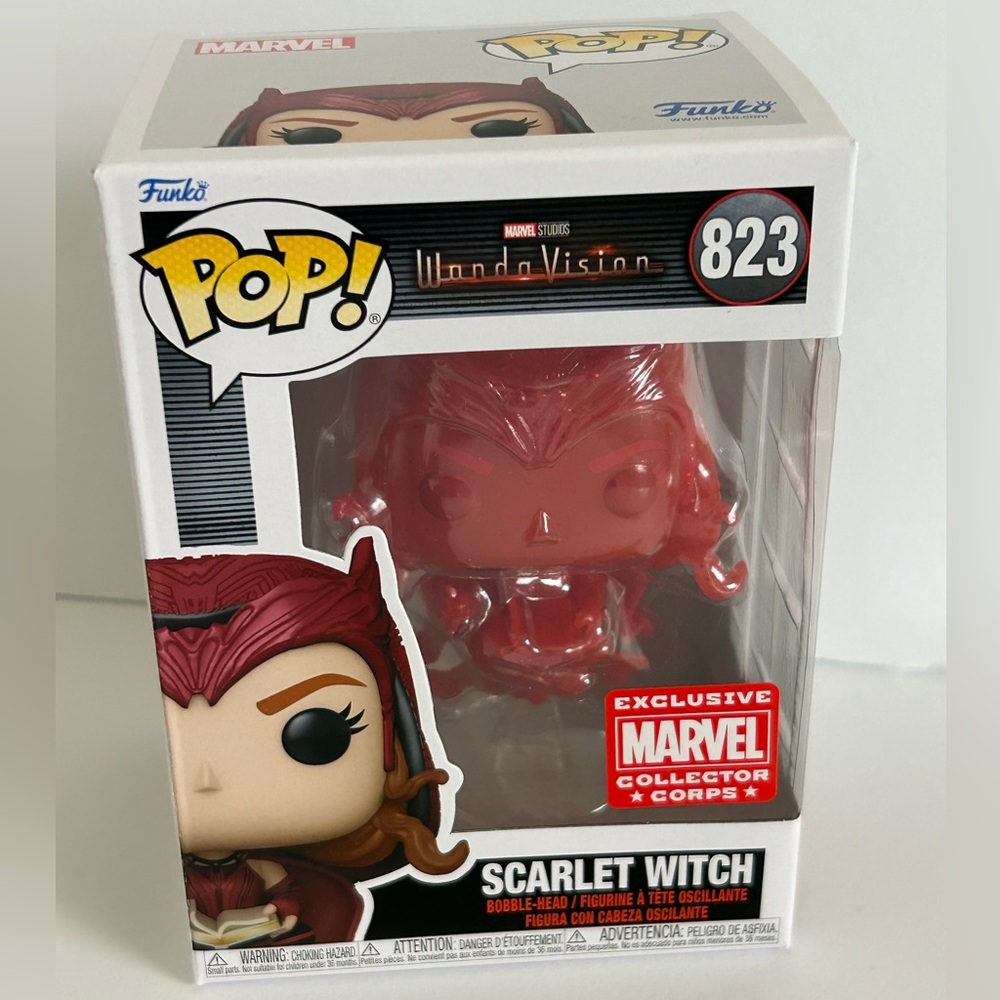 Funko Scarlet Witch #823 Red Glitter Marvel Collector Corps Exclusive - Picture 9 of 15